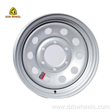 8 Spoke Steel Wheels 14x5.5 Chrome Trailer Wheel